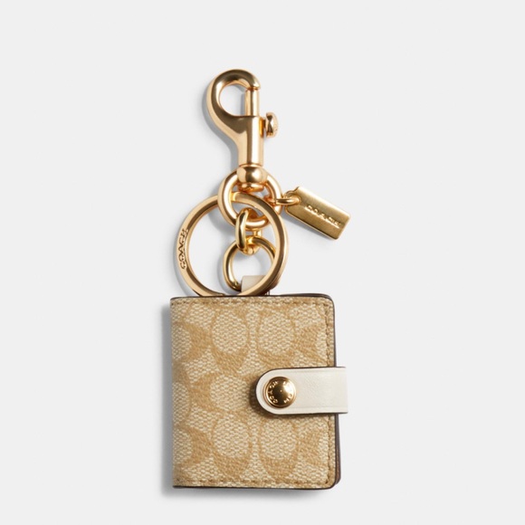 Coach Other - COACH PICTURE FRAME BAG CHARM W/SIGNATURE CANVAS